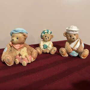 Lot of 3 Boy Cherished Teddies